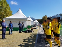 전국체육대회 응원차 충주 방문
